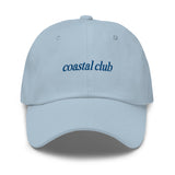 coastal club Embroidered Dad Hat | Royal Blue Thread