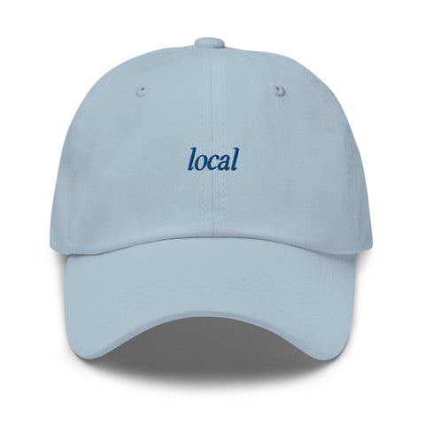 local Embroidered Dad Hat | Royal Blue Thread