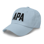 APA Airport Code Embroidered Dad Hat | Black Thread