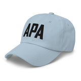 APA Airport Code Embroidered Dad Hat | Black Thread