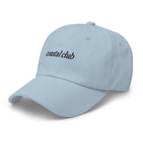 coastal club Embroidered Dad Hat | Black Thread