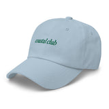 coastal club Embroidered Dad Hat | Kelly Green Thread