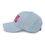 CHS Airport Code Embroidered Dad Hat South Carolina Charleston SC | Flamingo Pink Thread