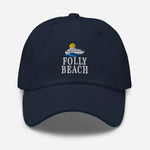 Folly Beach South Carolina Embroidered Dad Hat