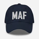 MAF Airport Code Embroidered Dad Hat Midland Texas