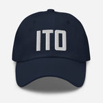 ITO Airport Code Embroidered Dad Hat Hilo Hawaii