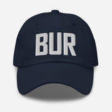 BUR Airport Code Embroidered Dad Hat Burbank California