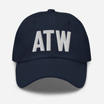 ATW Airport Code Embroidered Dad Hat Appleton Wisconsin