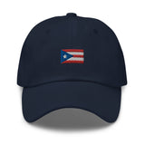 Puerto Rico Flag Embroidered Dad Hat