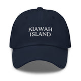 Kiawah Island, SC South Carolina Embroidered Dad Hat - White Thread