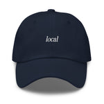 local Embroidered Dad Hat | White Thread