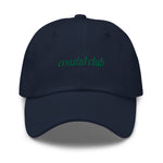 coastal club Embroidered Dad Hat | Kelly Green Thread