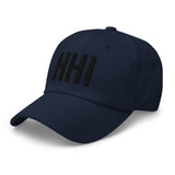 HHI Airport Code Hilton Head Island Embroidered Dad Hat