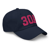 30A Rosemary Beach Florida Embroidered Dad Hat College Varsity Letter | Flamingo Pink Thread