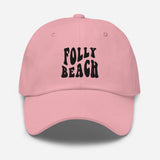 Folly Beach South Carolina Embroidered Dad Hat