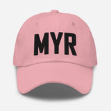 MYR Airport Code Embroidered Dad Hat Myrtle Beach South Carolina