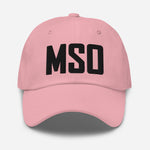 MSO Airport Code Embroidered Dad Hat Missoula Montana