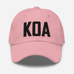 KOA Airport Code Embroidered Dad Hat Kailua Kona Hawaii