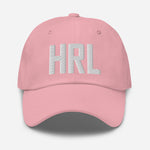 HRL Airport Code Embroidered Dad Hat Harlingen Texas