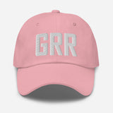 GRR Airport Code Embroidered Dad Hat Grand Rapids Michigan