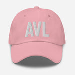 AVL Airport Code Embroidered Dad Hat Asheville North Carolina