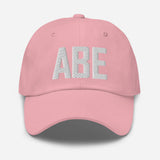 ABE Airport Code Embroidered Dad Hat Allentown Pennsylvania