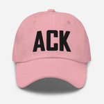 ACK Airport Code Embroidered Dad Hat Nantucket Massachusetts