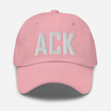 ACK Airport Code Embroidered Dad Hat Nantucket Massachusetts