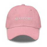 Beaufort, SC South Carolina Embroidered Dad Hat - White Thread