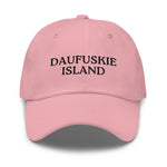 Daufuskie Island, SC South Carolina Embroidered Dad Hat - Black Thread