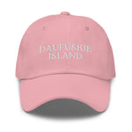 Daufuskie Island, SC South Carolina Embroidered Dad Hat - White Thread