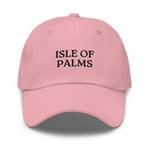 Isle of Palms, SC South Carolina Embroidered Dad Hat - Black Thread