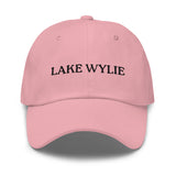 Lake Wylie, SC South Carolina Embroidered Dad Hat - Black Thread