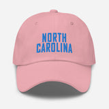 North Carolina Embroidered Dad Hat | Aqua Thread | State Initials