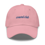 coastal club Embroidered Dad Hat | Royal Blue Thread