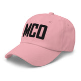 MCO Airport Code Embroidered Dad Hat | Black Thread