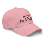 Ask Me About Real Estate Embroidered Dad Hat | Black Thread