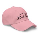 Ask Me About Real Estate Embroidered Dad Hat | Black Thread