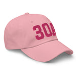 30A Rosemary Beach Florida Embroidered Dad Hat College Varsity Letter | Flamingo Pink Thread