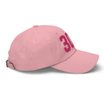 30A Rosemary Beach Florida Embroidered Dad Hat College Varsity Letter | Flamingo Pink Thread