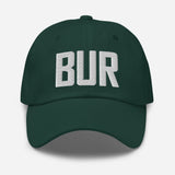 BUR Airport Code Embroidered Dad Hat Burbank California