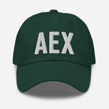 AEX Airport Code Embroidered Dad Hat Alexandria Louisiana