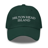 Hilton Head Island, SC South Carolina Embroidered Dad Hat - White Thread