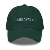 Lake Wylie, SC South Carolina Embroidered Dad Hat - White Thread