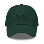 Myrtle Beach, SC South Carolina Embroidered Dad Hat - Black Thread