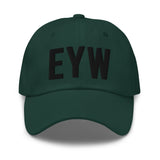 EYW Florida Airport Code Embroidered Dad Hat | Black Thread