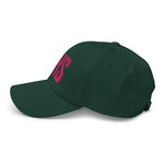 CHS Airport Code Embroidered Dad Hat South Carolina Charleston SC | Flamingo Pink Thread