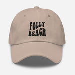 Folly Beach South Carolina Embroidered Dad Hat