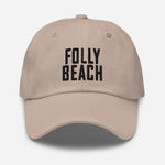 Folly Beach South Carolina Embroidered Dad Hat