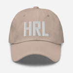 HRL Airport Code Embroidered Dad Hat Harlingen Texas